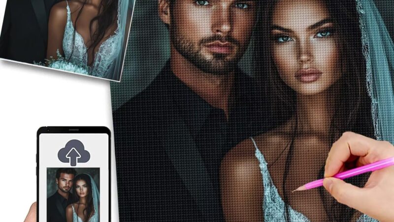 Diamond Painting Personalizzato 50x70cm 5D Diamond Painting Kit Completo,Quadro Personalizzato Con Foto,Quadri Con Perline Diamantini Crystal Art,Kit Pittura Diamante Adulti,Idee Regalo Donna w-272 – idea regalo inter