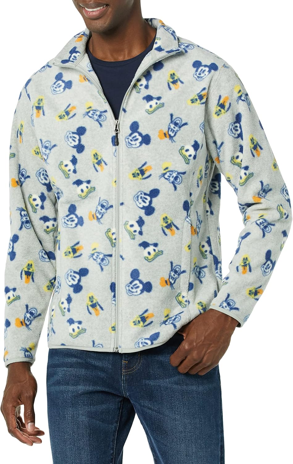 Amazon Essentials Disney | Marvel | Star Wars Giacca in Pile con Collo a Lupetto con Cerniera Intera Uomo – idea regalo inter