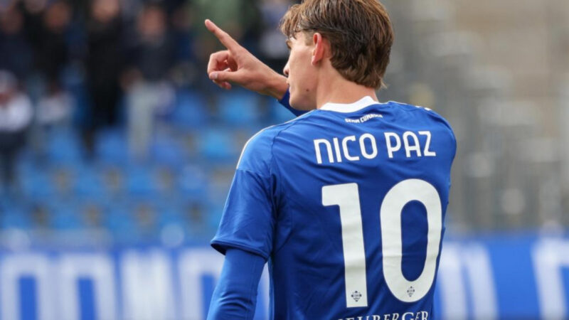 Nico Paz ha partecipato al 100% degli obiettivi della sua squadra