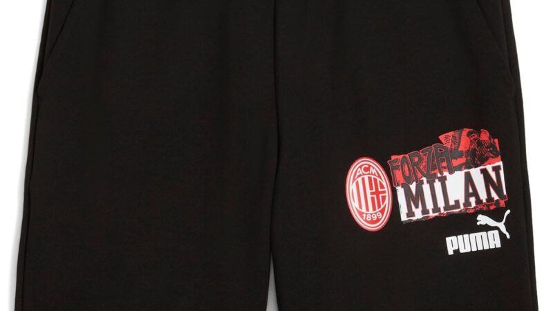 A.C. Milan – Pantaloncini ftblNRGY, Adulto, Pantaloncini da Calcio e da Allenamento, Pantaloni Sportivi, Prodotto Ufficiale, Nero – idea regalo milan
