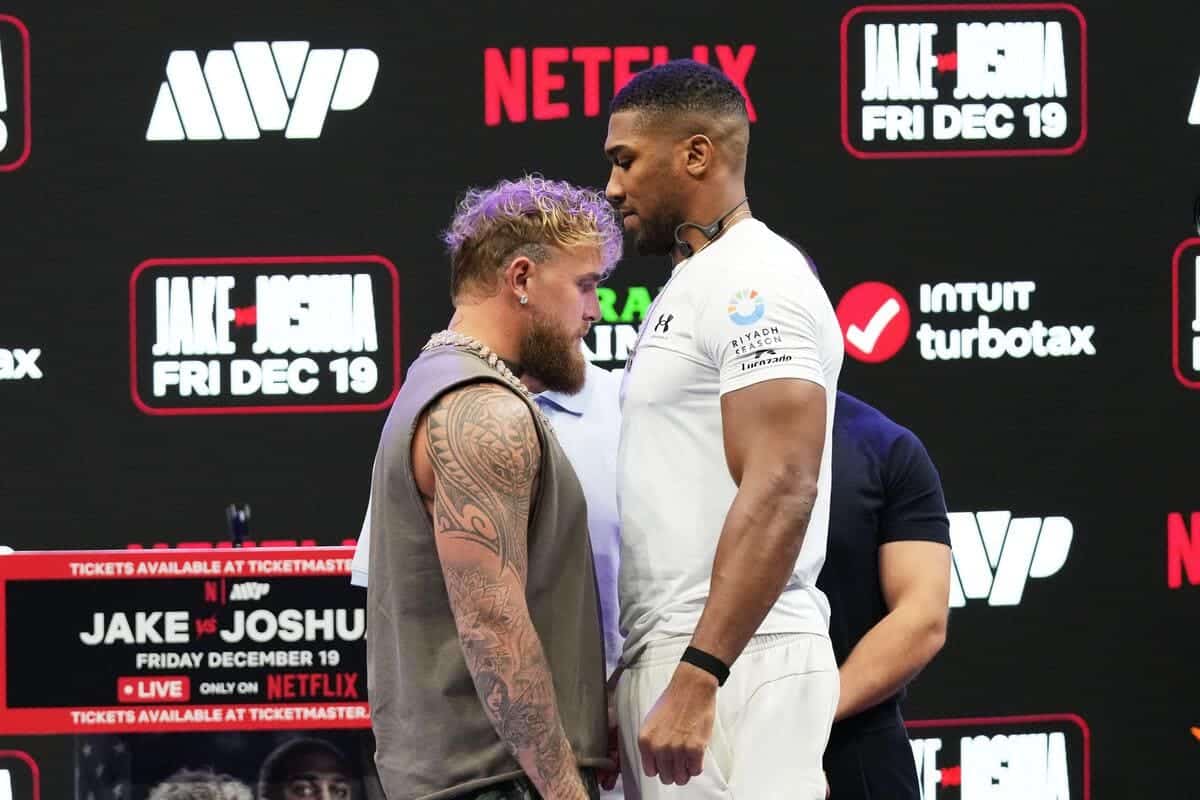 Anthony Joshua afferma che Jake Paul è “delirante” con l’obiettivo americano di “scioccare il mondo”
