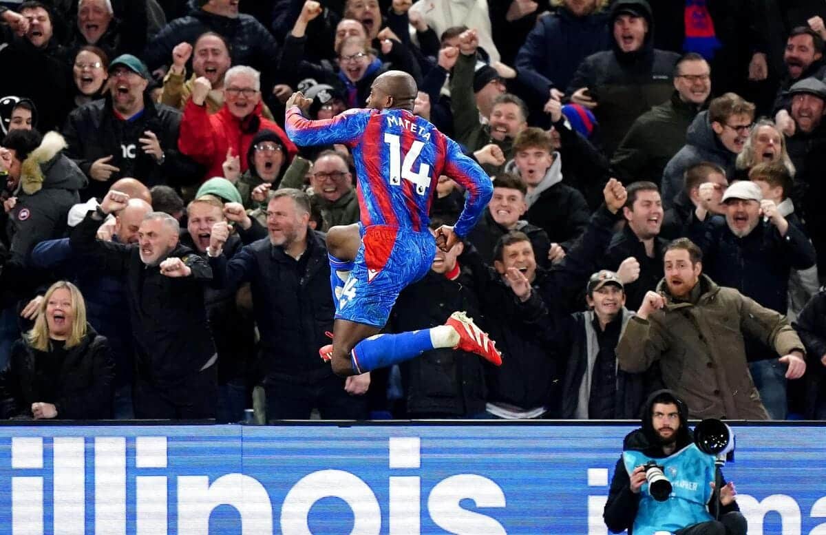 Guarda Mateta portare in vantaggio gli Eagles a Selhurst Park