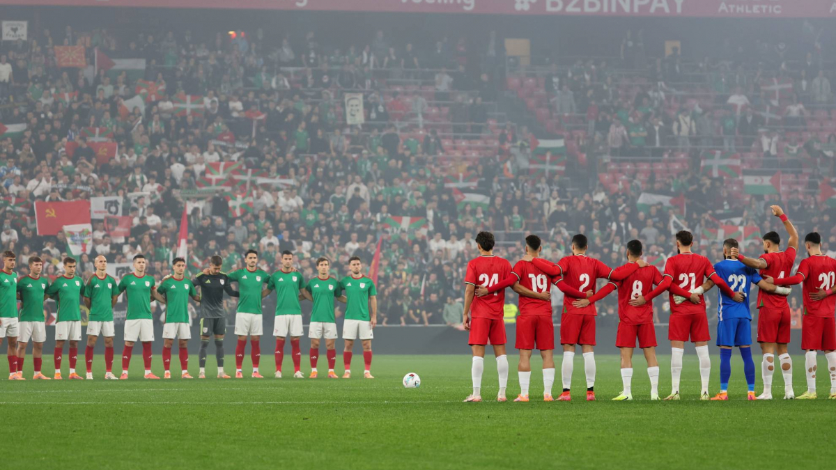 I baschi si rivolgono alla Palestina a San Mamés