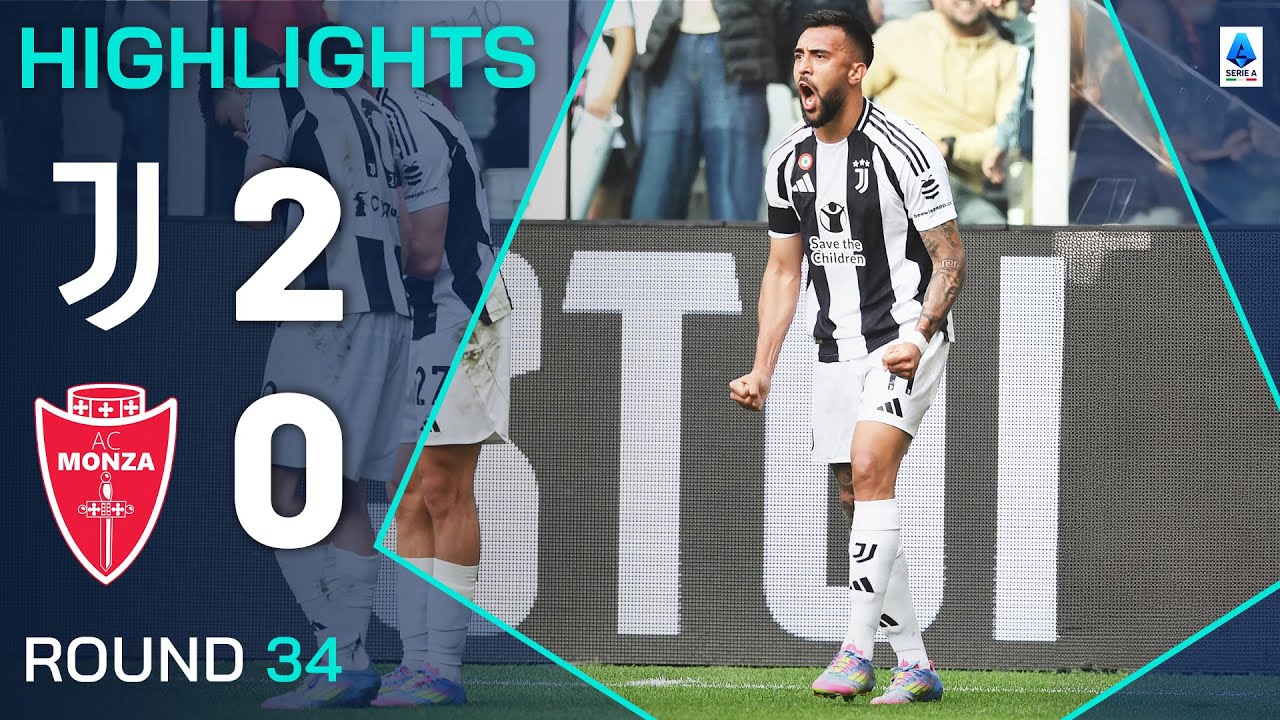 JUVENTUS-MONZA 2-0 | IN EVIDENZA | La Juve mantiene la lotta tra le prime 4 vincendo in casa | Serie A 2024/25