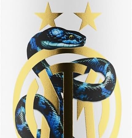 Inter – Clima Bottle, Borraccia Termica da 500ml, Bottiglia Thermos con Tappo 100% Ermetico (12 Ore Bevande Calde 24 Ore Fredde), Ecologica in Acciaio Inox – Prodotto Ufficiale – idea regalo milan