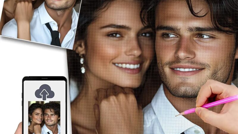 Diamond Painting Personalizzato 50x70cm 5D Diamond Painting Kit Completo,Quadro Personalizzato Con Foto,Quadri Con Perline Diamantini Crystal Art,Kit Pittura Diamante Adulti,Idee Regalo Donna w-166 – idea regalo inter