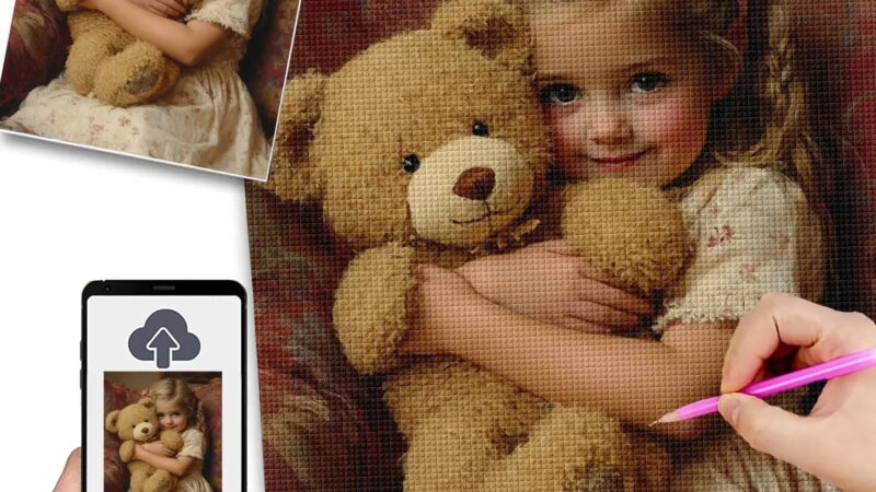 Diamond Painting Personalizzato 50x70cm 5D Diamond Painting Kit Completo, Quadro Personalizzato Con Foto, Quadri Con Perline Diamantini Crystal Art, Kit Pittura Diamante Adulti, Idee Regalo Donna w-85 – idea regalo inter