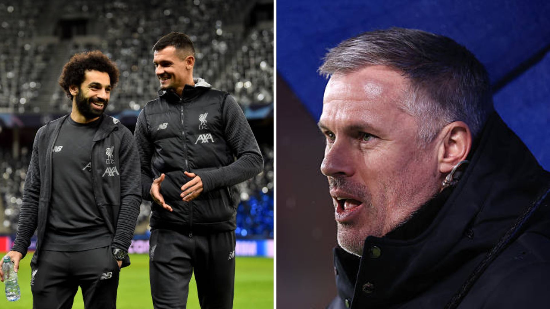 Dejan Lovren prende di mira Carragher nella difesa di Mo Salah