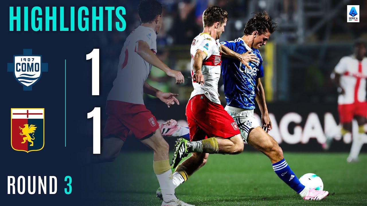 COMO-GENOA 1-1 | IN EVIDENZA | Dramma dell’ultimo minuto dopo che Paz ha realizzato un punteggio straordinario! | Serie A 2025/26