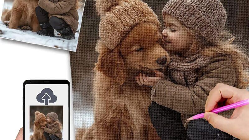 Diamond Painting Personalizzato 50x70cm 5D Diamond Painting Kit Completo,Quadro Personalizzato Con Foto,Quadri Con Perline Diamantini Crystal Art,Kit Pittura Diamante Adulti,Idee Regalo Donna w-224 – idea regalo inter