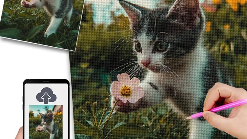 Diamond Painting Personalizzato 50x70cm 5D Diamond Painting Kit Completo,Quadro Personalizzato Con Foto,Quadri Con Perline Diamantini Crystal Art,Kit Pittura Diamante Adulti,Idee Regalo Donna w-173 – idea regalo inter