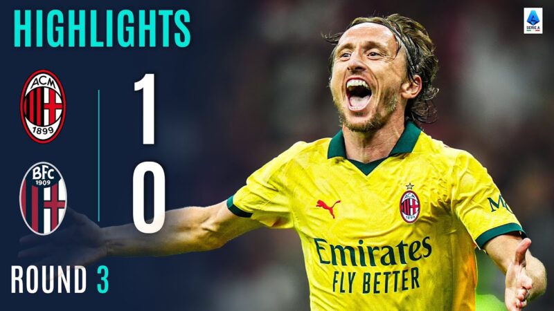 MILANO-BOLOGNA 1-0 | IN EVIDENZA | Modric vince per il Milan! | Serie A 2025/26