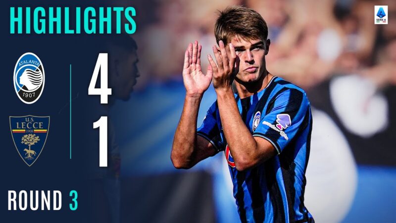 ATALANTA-LECCE 4-1 | IN EVIDENZA | De Ketelaere protagonista della prima vittoria dell’Atalanta | Serie A 2025/26
