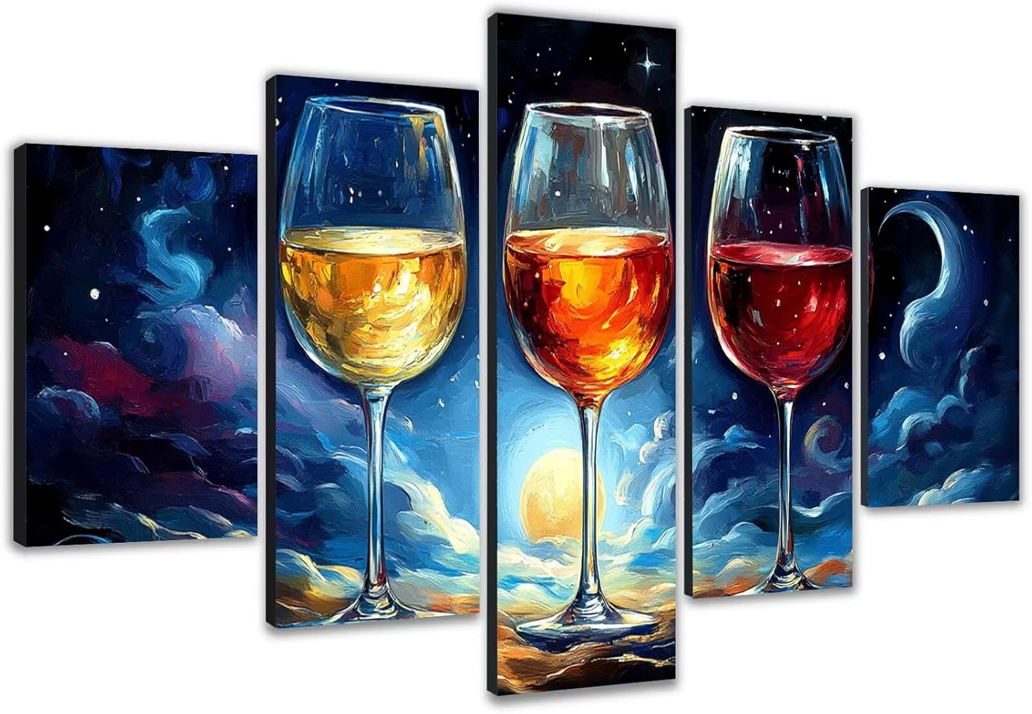 Diamond Painting Grandi Dimensioni 100x60cm 5D Diamond Painting Adulti Cocktail, Kit Completo Strass Crystal Art, Idee Regalo Donna, Quadri Diamantati Per Soggiorno Camera Paesaggio 5 Pezzi 0b-916 – idea regalo inter