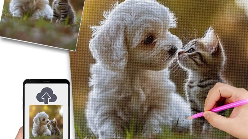 Diamond Painting Personalizzato 50x70cm 5D Diamond Painting Kit Completo,Quadro Personalizzato Con Foto,Quadri Con Perline Diamantini Crystal Art,Kit Pittura Diamante Adulti,Idee Regalo Donna w-197 – idea regalo inter