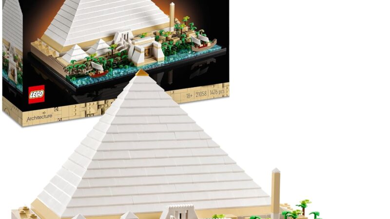 LEGO Architecture La Grande Piramide di Giza, Decorazione per la Casa, Idea Regalo per Adulti, Uomini, Donne, Mamma, Papà, Hobby Creativi con le Costruzioni, Collezione Monumenti Famosi 21058 – idea regalo inter