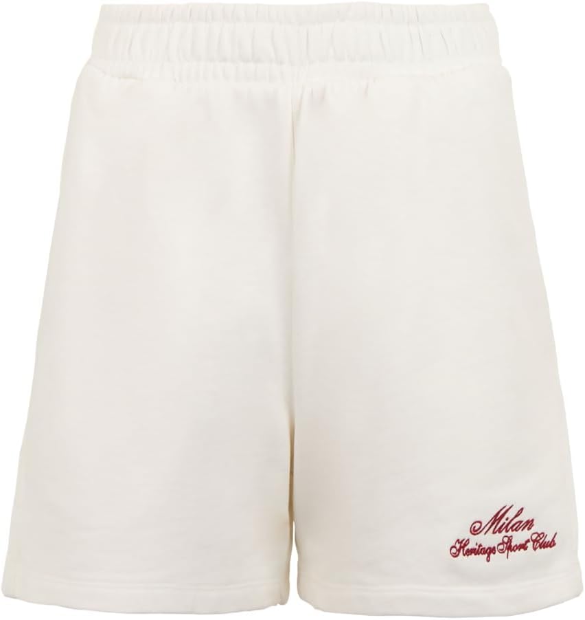 A.C. Milan Pantaloncini con Ricamo, Logo, Prodotto Ufficiale, Donna, Adulto – idea regalo milan