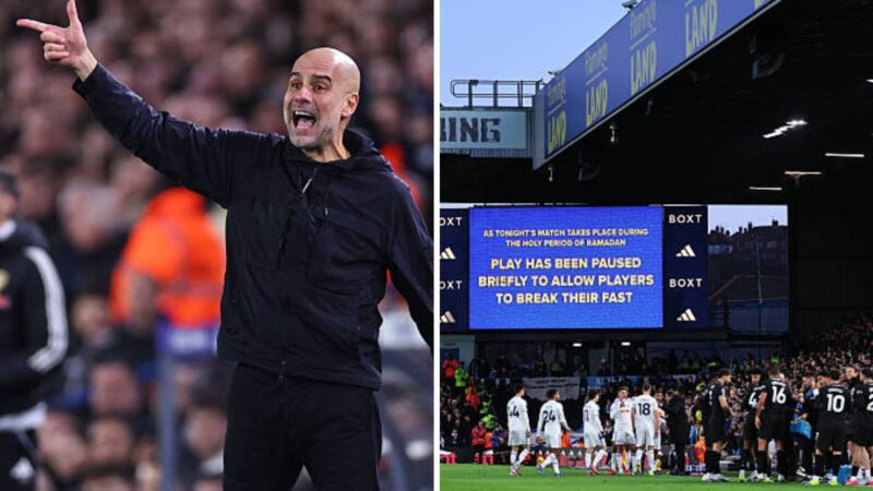 Pep Guardiola esorta al rispetto dopo che i tifosi del Leeds hanno fischiato la pausa del Ramadan durante la vittoria del Manchester City