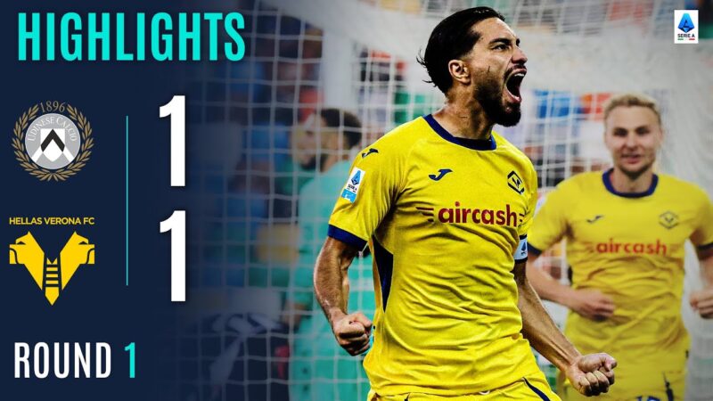 UDINESE-VERONA 1-1 | IN EVIDENZA | Punto di salvataggio Serdar per gli host | Serie A 2025/26