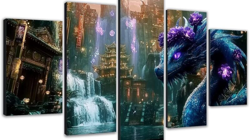 Diamond Painting Grandi Dimensioni 100x60cm 5D Diamond Painting Adulti Drago, Kit Completo Strass Crystal Art, Idee Regalo Donna, Quadri Diamantati Per Soggiorno Camera Scenario 2 5 Pezzi 0b-896 – idea regalo inter