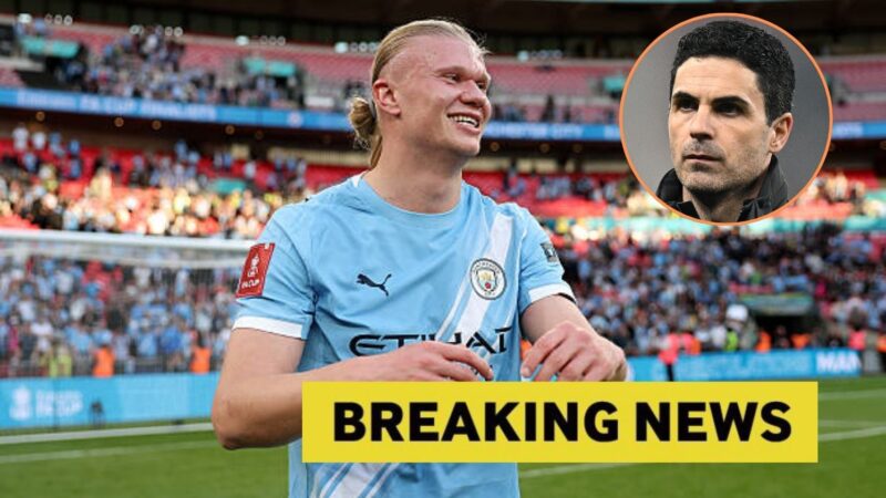 Erling Haaland reagisce al PSG-Bayern con un post su Snapchat che potrebbe essere rivolto all’Arsenal