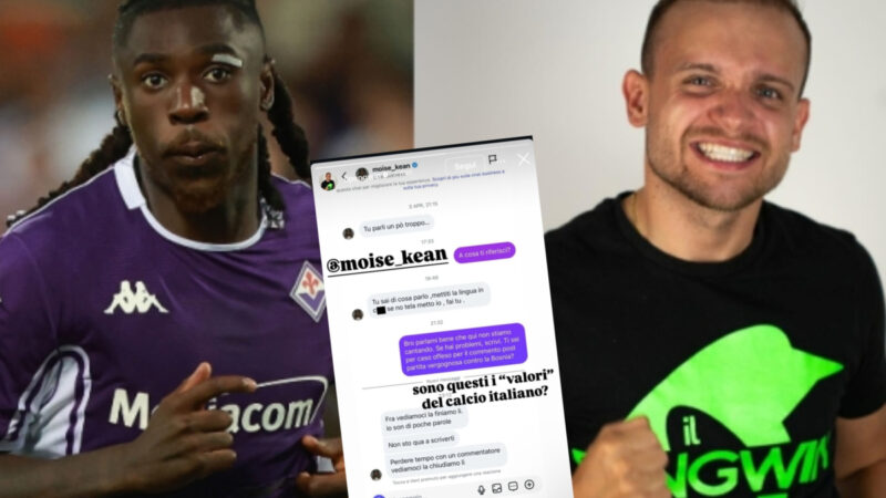 Un influencer rivela la conversazione sull’attacco di Kean alle reti: “Parli troppo, incontriamoci e…”