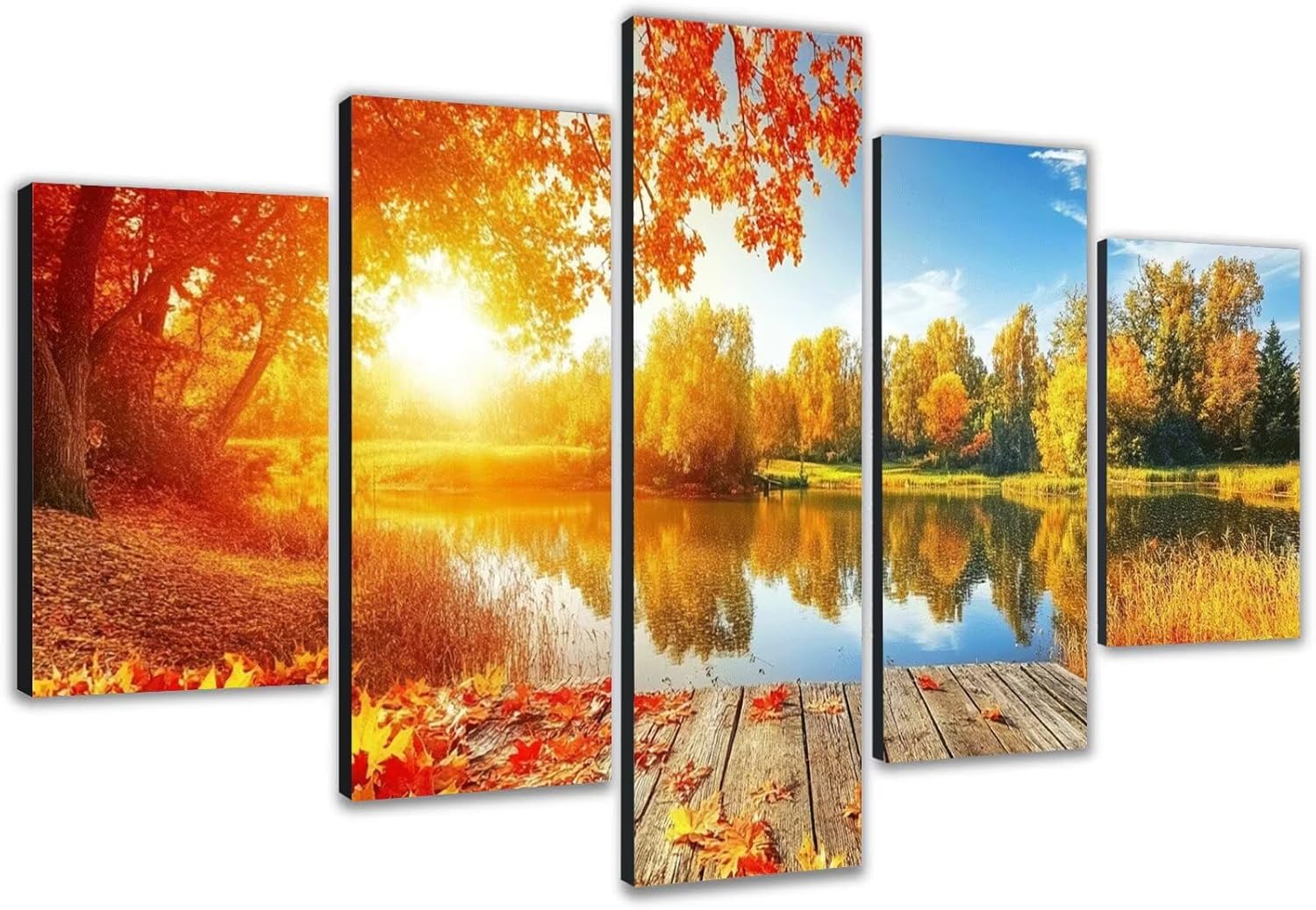 Diamond Painting Grandi Dimensioni 100x60cm 5D Diamond Painting Adulti Paesaggio, Kit Completo Strass Crystal Art, Idee Regalo Donna, Quadri Diamantati Per Soggiorno Camera Natura 5 Pezzi 0b-840 – idea regalo inter