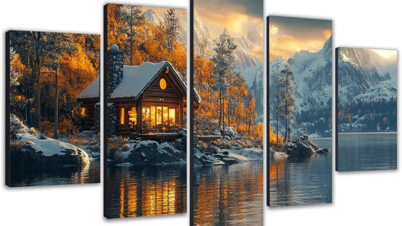 Diamond Painting Grandi Dimensioni 100x60cm 5D Diamond Painting Adulti Paesaggio, Kit Completo Strass Crystal Art, Idee Regalo Donna, Quadri Diamantati Per Soggiorno Camera Autunno 5 Pezzi 0b-846 – idea regalo inter