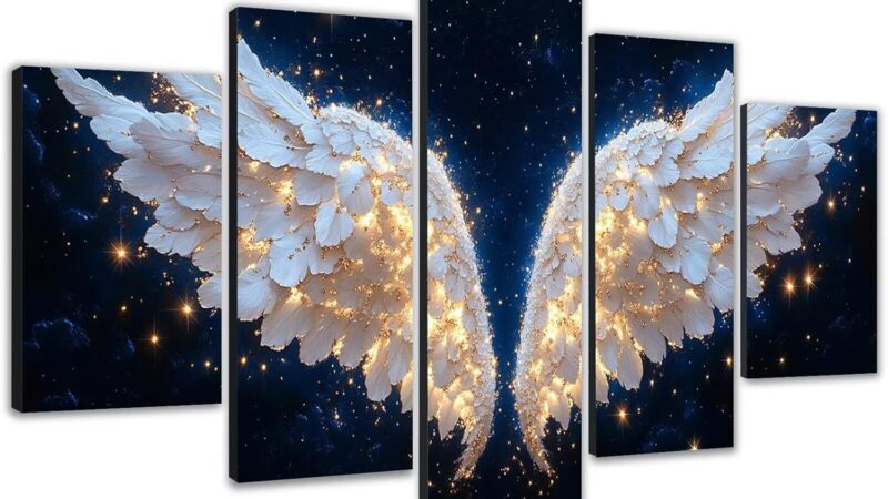Diamond Painting Grandi Dimensioni 100x60cm 5D Diamond Painting Adulti Ala, Kit Completo Strass Crystal Art, Idee Regalo Donna, Quadri Diamantati Per Soggiorno Camera Cielo stellato 5 Pezzi 0b-864 – idea regalo inter