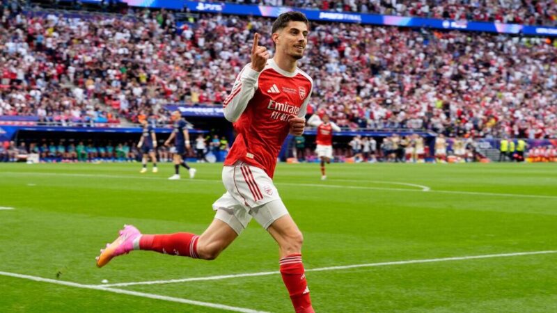 GUARDA il colpo dell’Arsenal per primo! Lo straordinario Havertz regala ai Gunners il vantaggio nella finale di Champions League