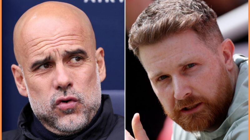 Pep Guardiola del Manchester City sul gol di Erling Haaland contro il Chelsea
