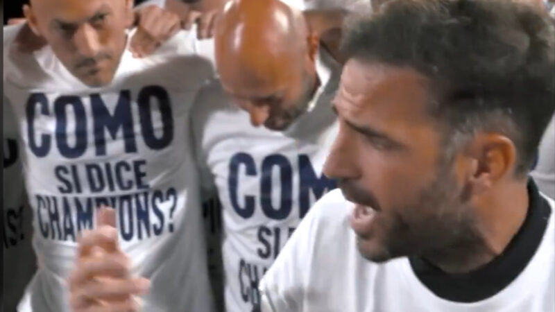 Cesc Fàbregas, l’allenatore con un discorso da Champions: “Ti sarò grato per il resto della mia vita”