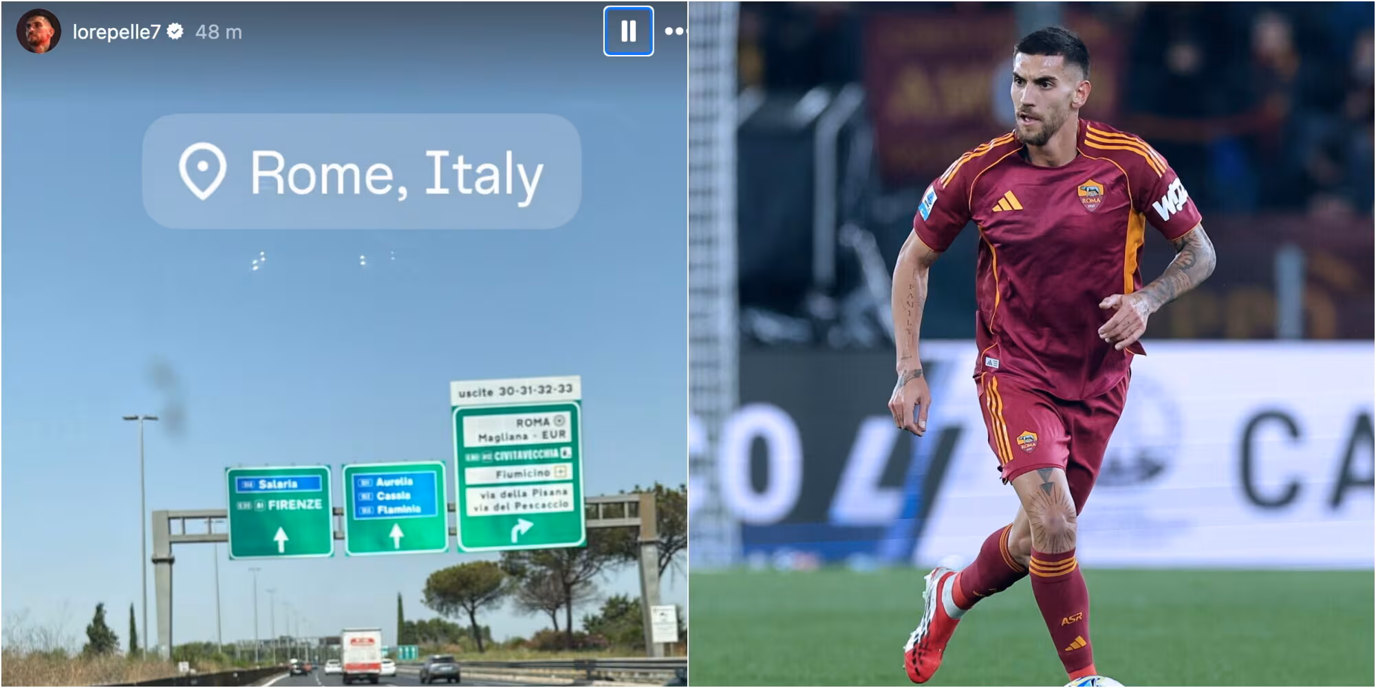 CdS – Pellegrini è a Roma: la storia su Instagram tra fake news su Torino e i retroscena sul contratto