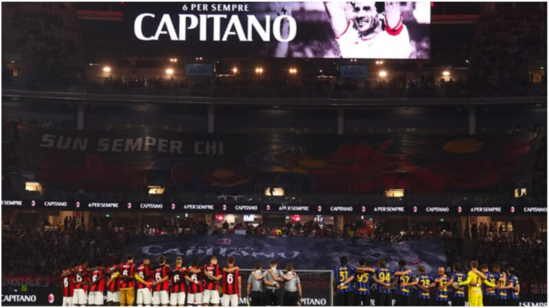 L’omaggio di Milan e Inter a Baresi da far rizzare i capelli