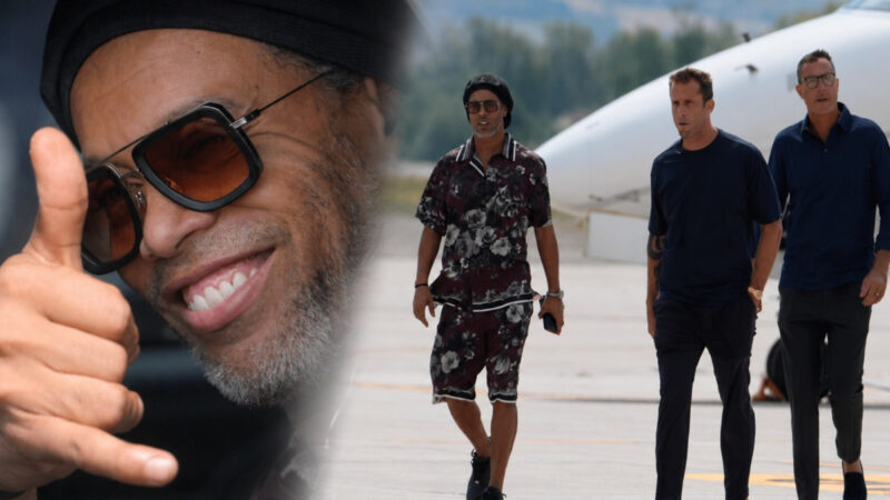 Ronaldinho sbarca in Italia per la presentazione come nuovo giocatore del Ravenna