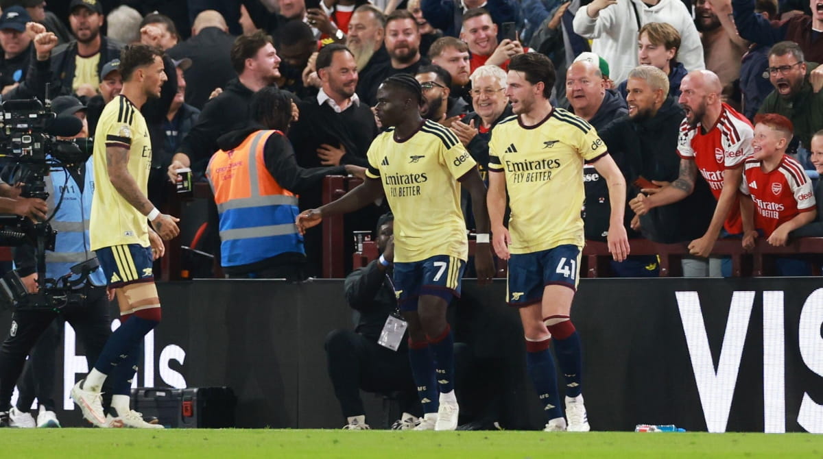 Aston Villa – Arsenal 0-1: resoconto, risultato e gol mentre Saka sigilla i tre punti per i Gunners