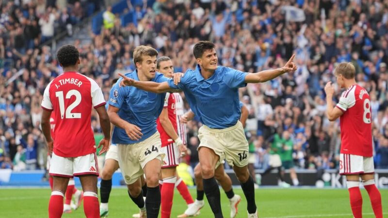 Brighton – Arsenal 3-0: i gabbiani si alzano in volo per salutare i campioni in grande stile