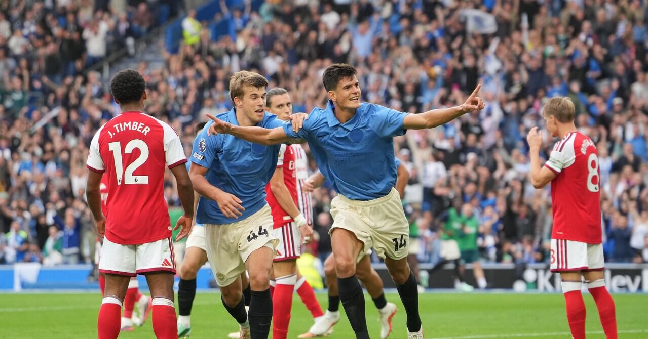 Brighton – Arsenal 3-0: i gabbiani si alzano in volo per salutare i campioni in grande stile