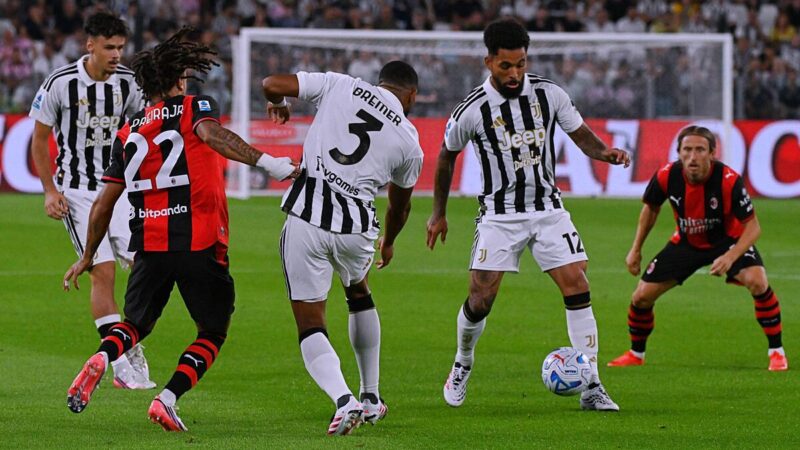 Juventus – Milan 1-1: resoconto, risultato e gol del punto di salvataggio dei padroni di casa nei minuti di recupero