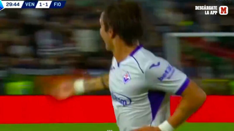 Tripletta di Mastantuono con la Fiorentina, con doppietta in un minuto e 36 secondi!