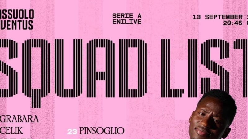 Tuttosport – Juve, i convocati per il Sassuolo: due prime volte, una in attacco!