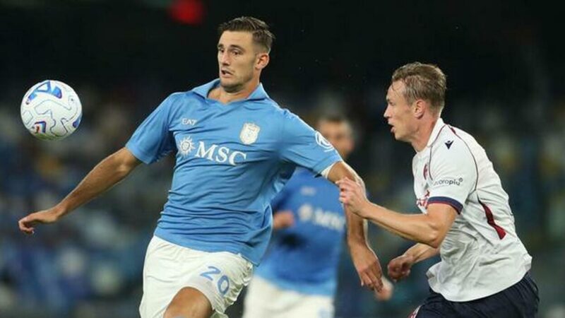 Napoli-Frosinone: Lucca e Hojlund, sfida per un posto da titolare