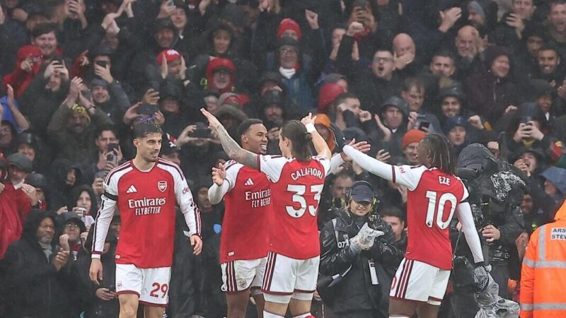 Arsenal – Everton 2-0: i Gunners colmano il divario sul City dopo la vittoria casalinga di routine sui Toffees