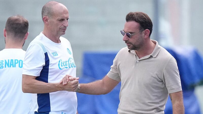 TS – De Laurentiis irrompe a Castelvolturno: vertice Napoli con Allegri e Manna