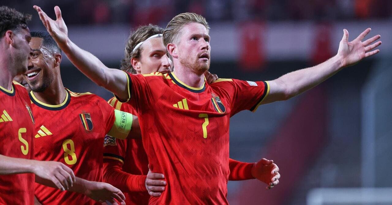 UEFA Nations League: doppietta di De Bruyne per il Belgio, tripletta di Lewandowski e ritiro di Dzeko