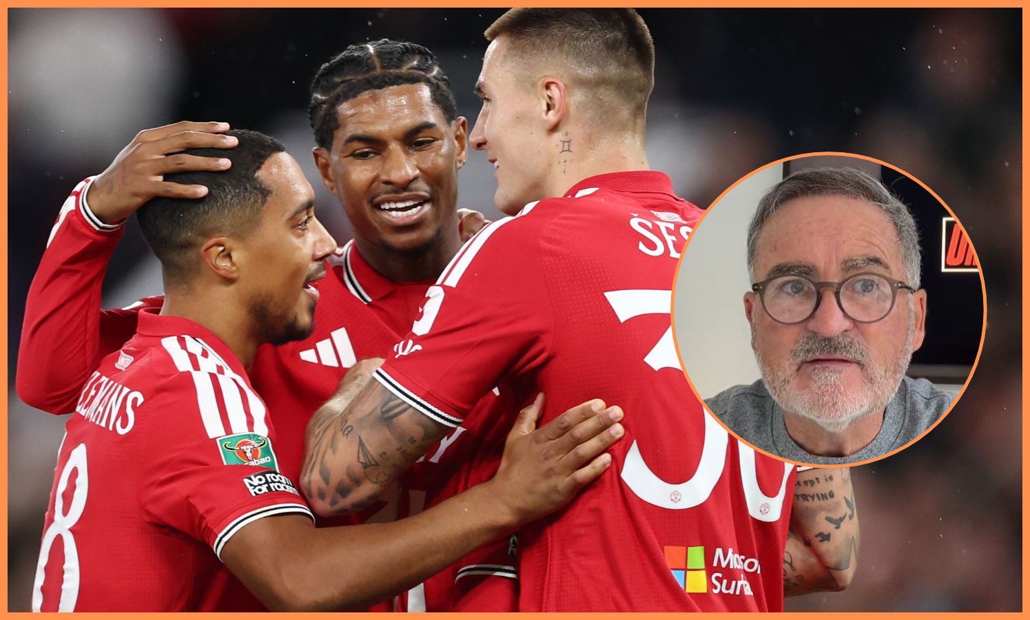 Youri Tielemans del Manchester United viene colpito da Richard Keys